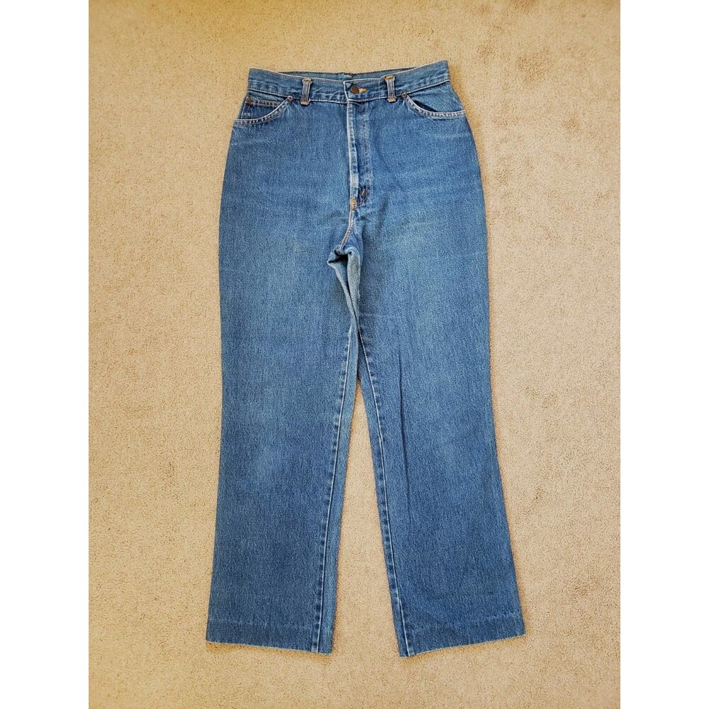 Vintage 80s Chic His Women's Jeans High Waist Embroidered Logo Size 14 OR